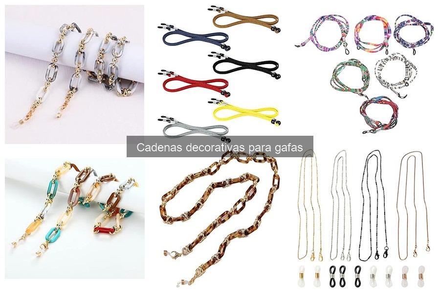 Problemas comunes con cadenas decorativas para gafas