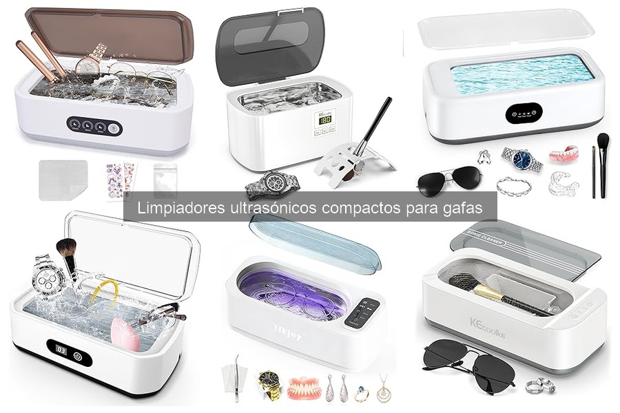 ¿Qué es un limpiador ultrasónico compacto para gafas?
