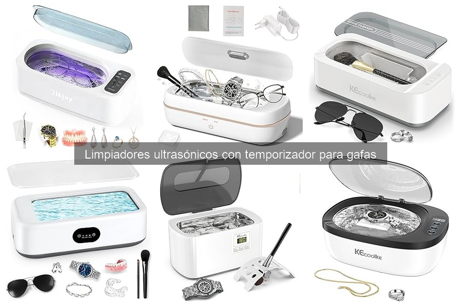 ¿Qué es un limpiador ultrasónico con temporizador para gafas?