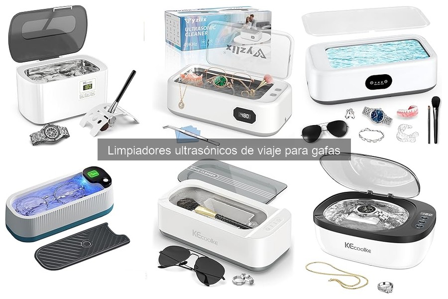 ¿Qué es un limpiador ultrasónico de viaje para gafas?