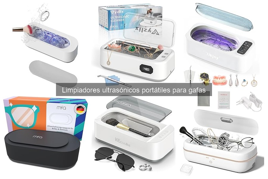 ¿Qué es un limpiador ultrasónico portátil para gafas?