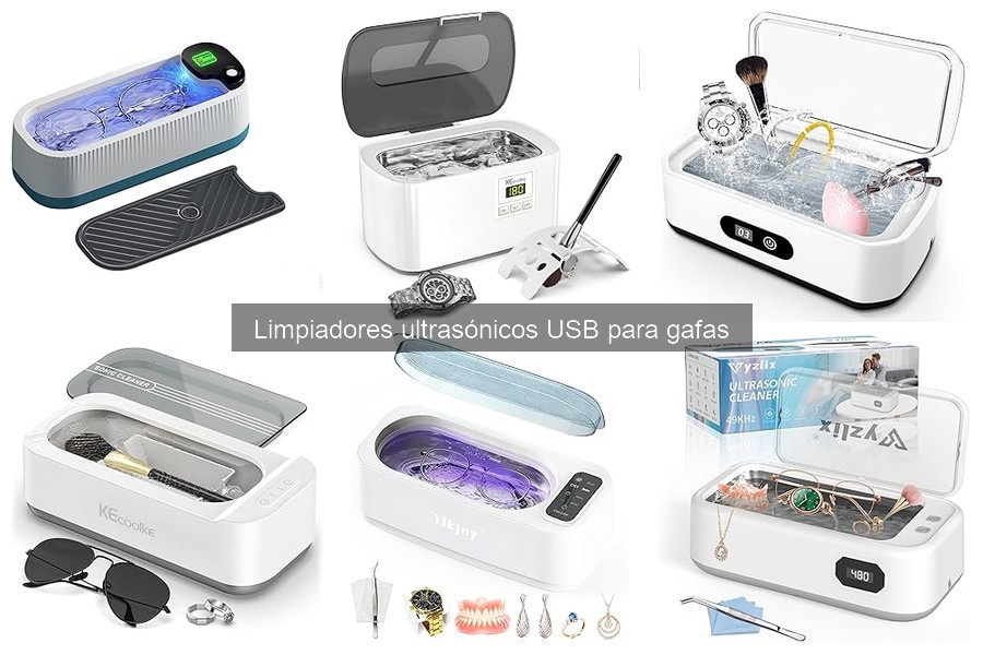 ¿Qué es un limpiador ultrasónico USB para gafas?