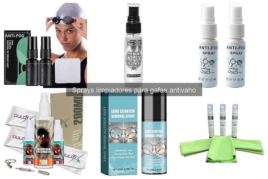 ¿Qué es un spray limpiador antivaho para gafas?