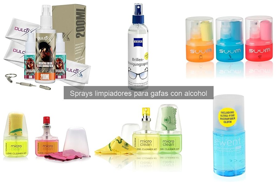 ¿Qué es un spray limpiador para gafas con alcohol?