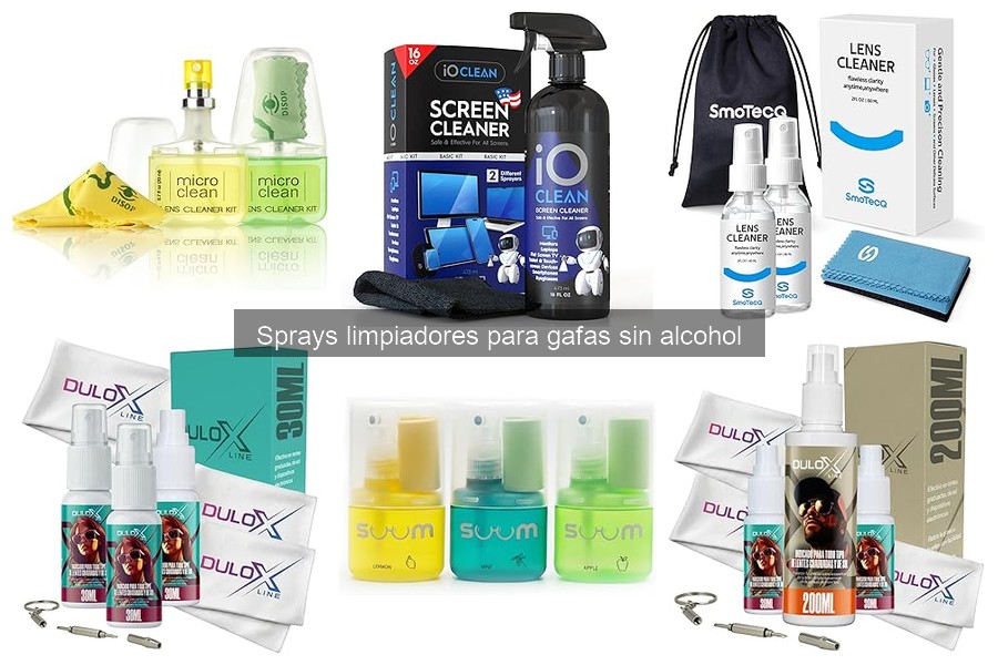 ¿Qué es un spray limpiador para gafas sin alcohol?