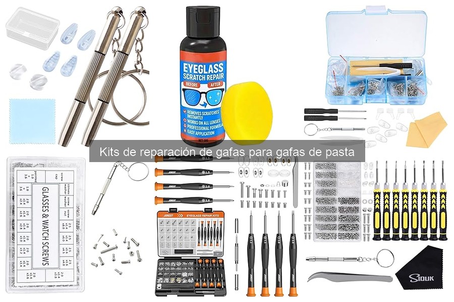 ¿Qué incluye un kit de reparación de gafas de pasta?