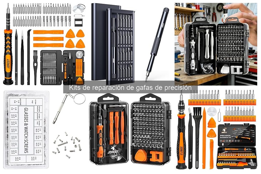 ¿Qué incluye un kit de reparación de gafas de precisión?