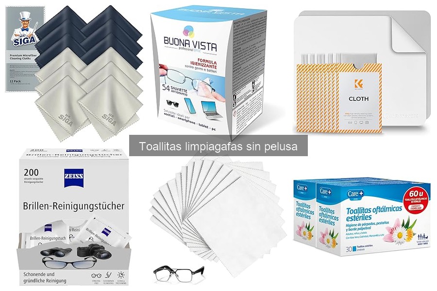 ¿Qué son las toallitas limpiagafas sin pelusa?