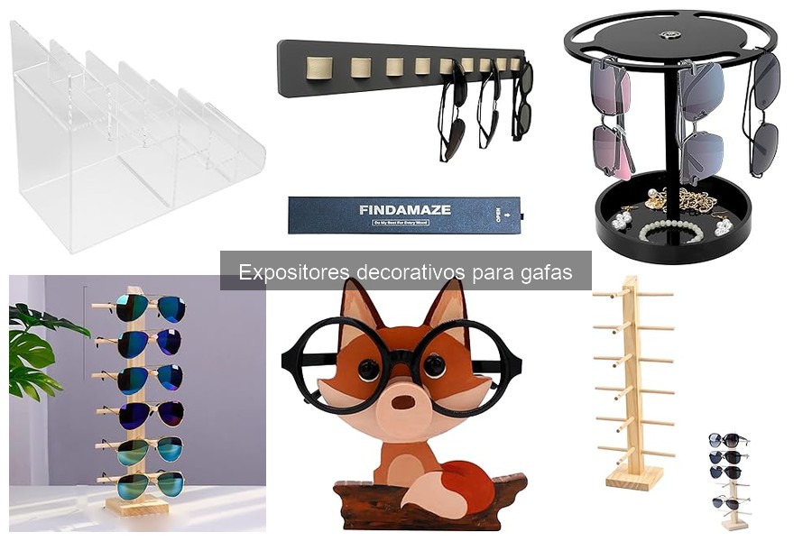 ¿Qué son los expositores decorativos para gafas?