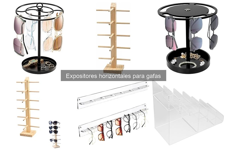 ¿Qué son los expositores horizontales para gafas?