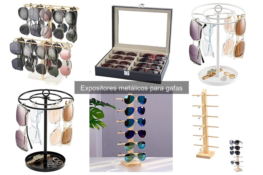 ¿Qué son los expositores metálicos para gafas? Descúbrelos