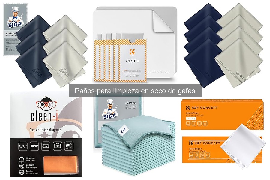¿Qué son los paños de limpieza en seco para gafas?