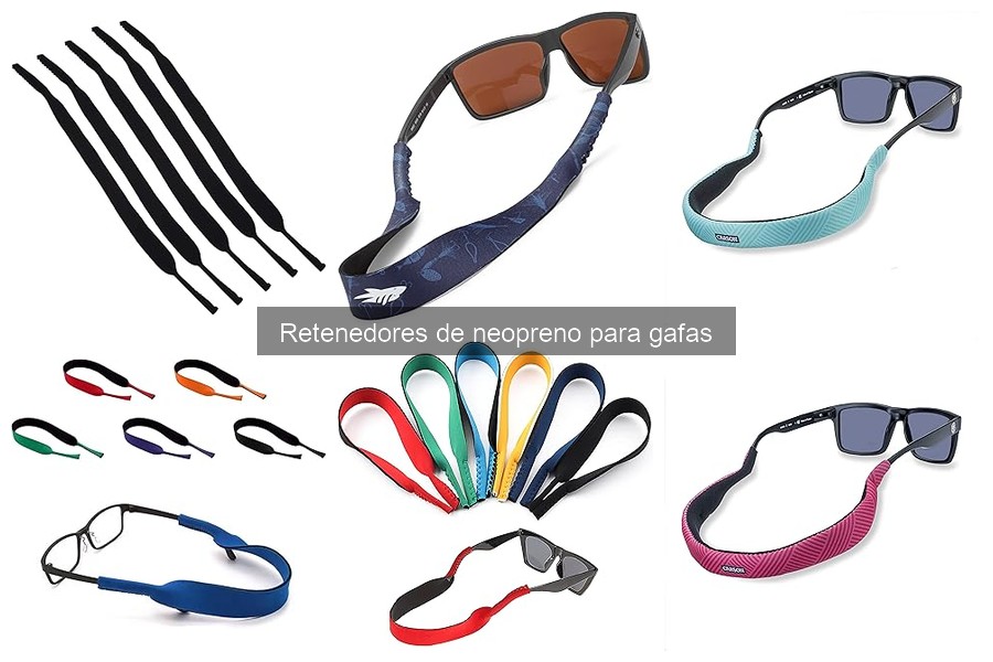 ¿Qué son los retenedores de neopreno para gafas?