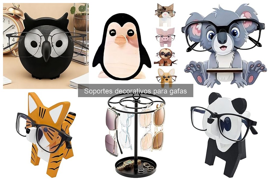 ¿Qué son los soportes decorativos para gafas?