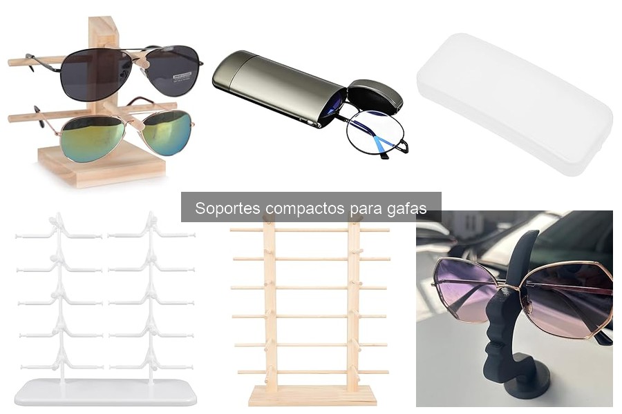 ¿Son buenos los soportes compactos para gafas al viajar?