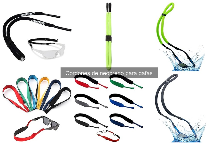 ¿Son los cordones de neopreno para gafas resistentes al agua?
