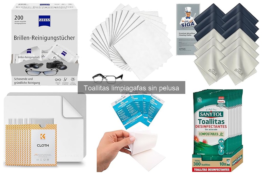 ¿Son reciclables las toallitas limpiagafas sin pelusa?
