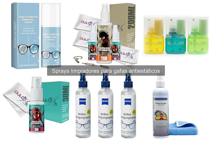 ¿Son seguros los sprays antiestáticos para lentes especiales?