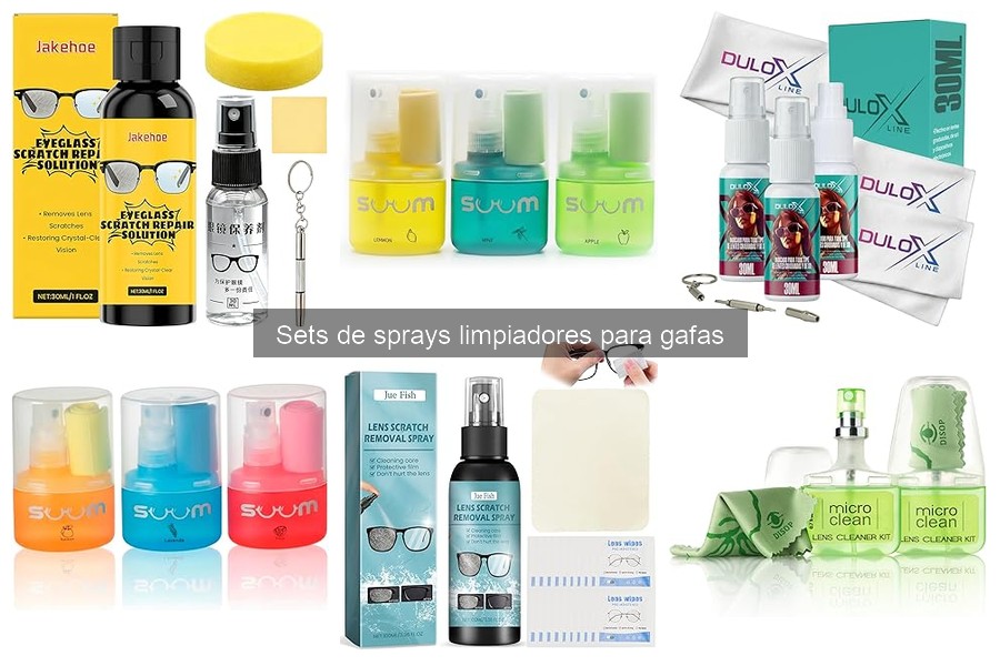¿Son seguros los sprays limpiadores para gafas? Descúbrelo aquí