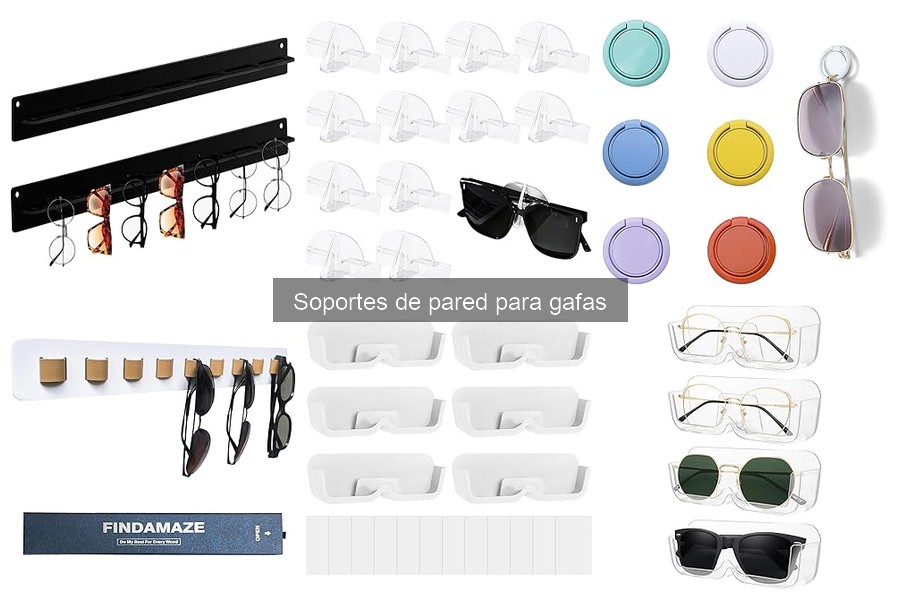 Soportes de pared personalizados para gafas: ¡diseña tu espacio!