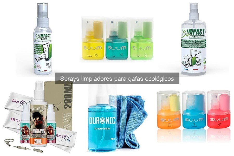Sprays limpiadores ecológicos para gafas: beneficios y características