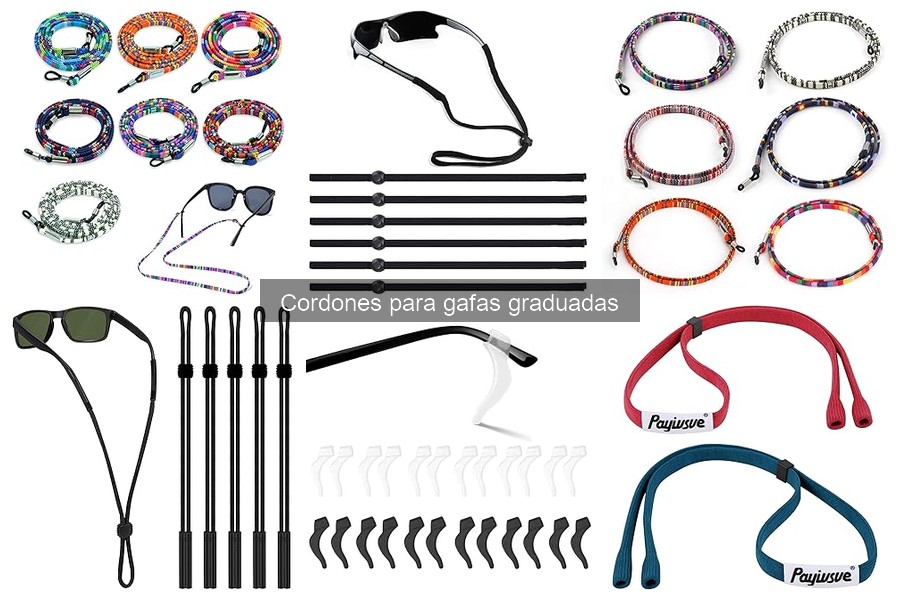 Tipos de cordones para gafas graduadas: diseño y materiales