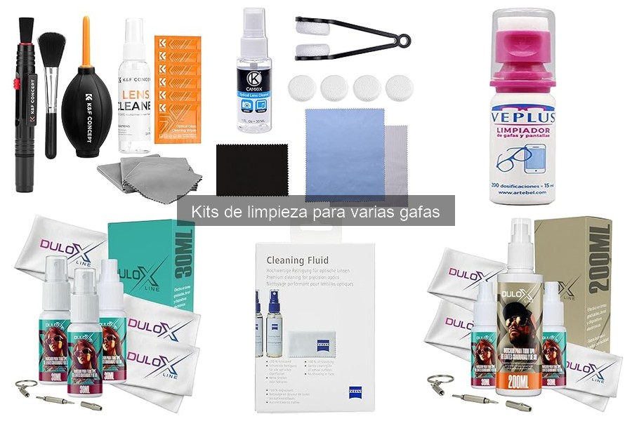 ** Tipos de kits de limpieza para gafas: ventajas y usos