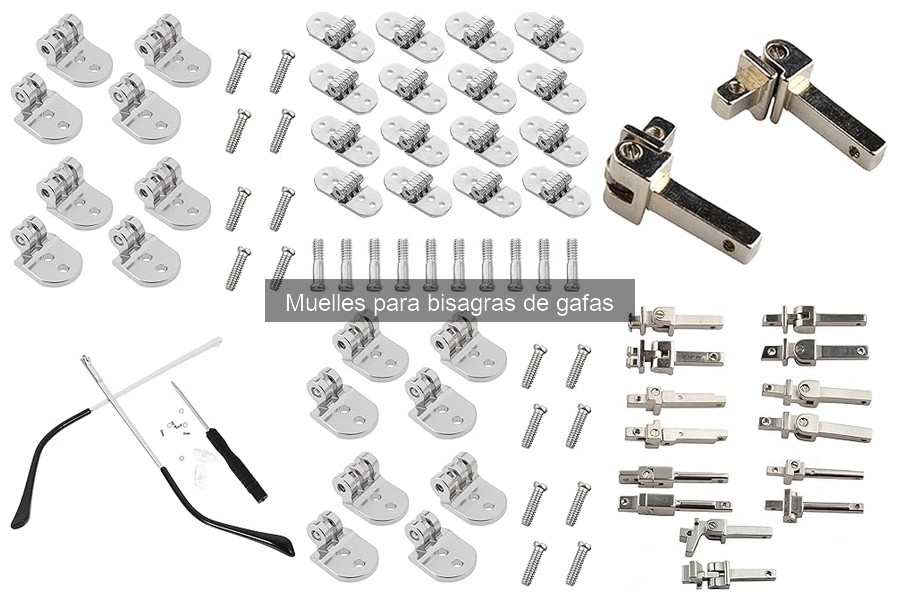Tipos de muelles para bisagras de gafas: guía completa
