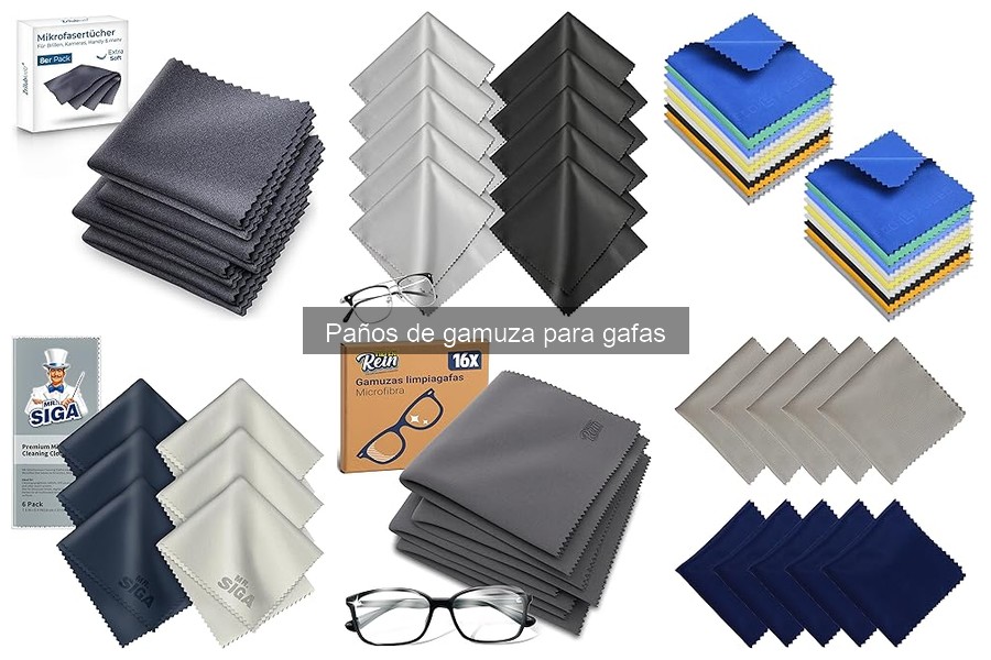 Tipos de paños de gamuza para gafas: características y funciones