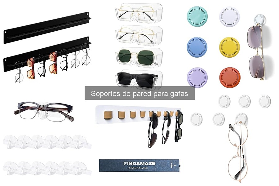 Tipos de Soportes de Pared para Gafas según Material