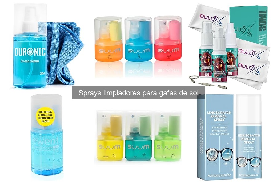 Tipos de sprays limpiadores para gafas de sol: Guía completa