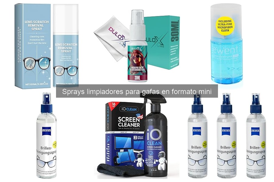 Tipos de sprays limpiadores para gafas: guía completa