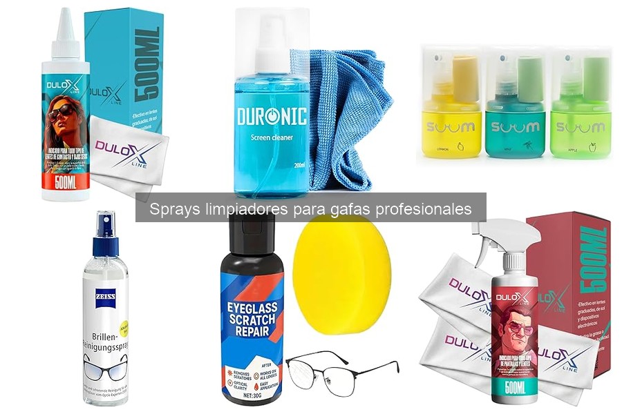 Tipos de sprays limpiadores para gafas: ventajas y desventajas