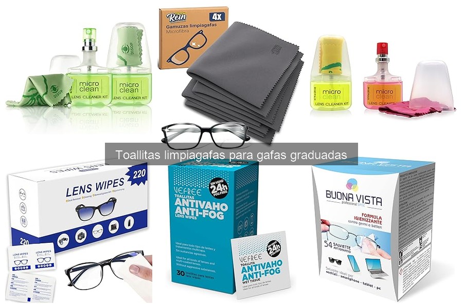 Tipos de toallitas limpiagafas para unas lentes impecables