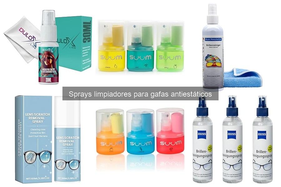 Todo sobre los sprays limpiadores antiestáticos para gafas