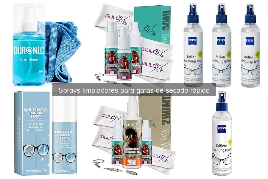 Todo sobre sprays limpiadores para gafas de secado rápido