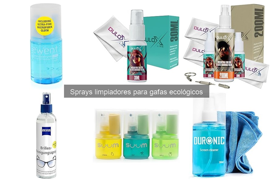 Ventajas de los sprays limpiadores ecológicos para gafas