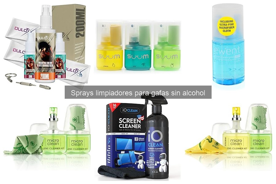 Ventajas de usar sprays limpiadores de gafas sin alcohol
