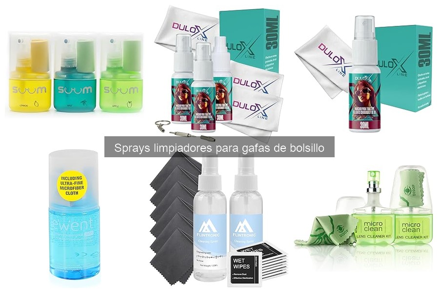 Ventajas de usar sprays limpiadores para gafas de bolsillo