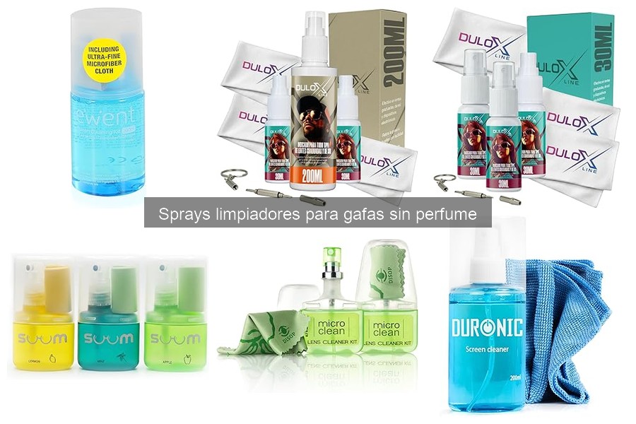 Ventajas de Usar Sprays Limpiadores sin Perfume para Gafas