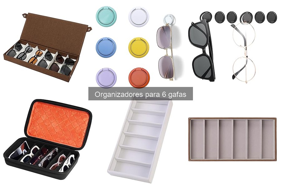 Ventajas de usar un organizador para 6 gafas