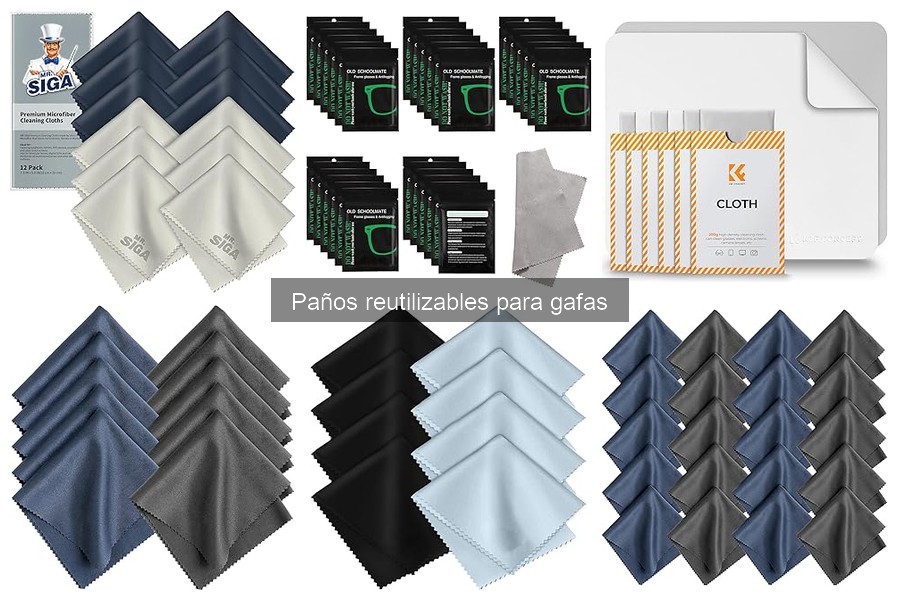 Ventajas y desventajas de los paños reutilizables para gafas