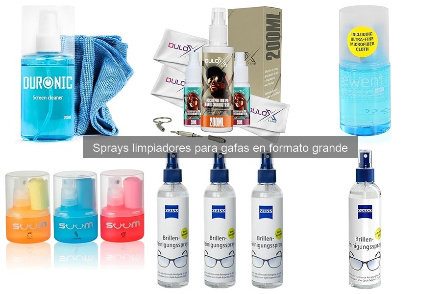 Ventajas y desventajas de los sprays limpiadores de gafas grandes